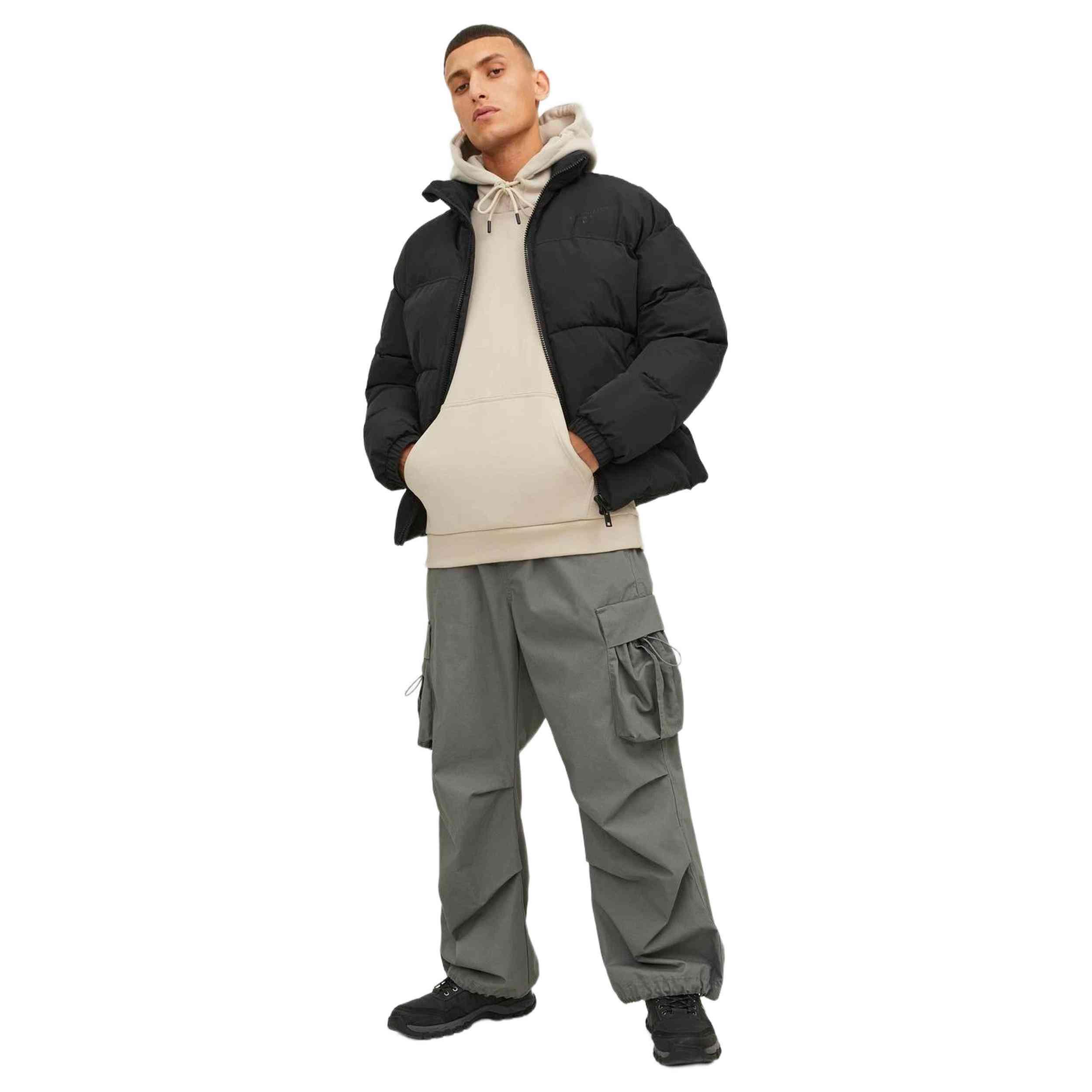 Felpa con cappuccio Jack&jones modello 12249340-MOONBEAM per uomini 4/5
