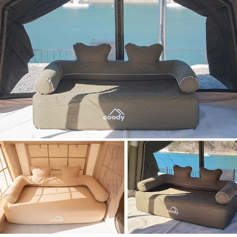 Canapé gonflable Coody double beige 4/7