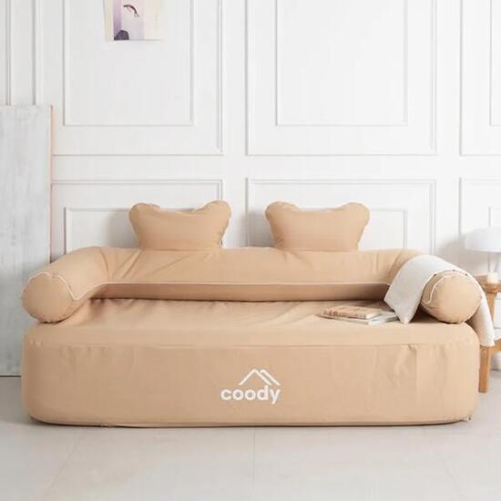 Canapé gonflable Coody double beige