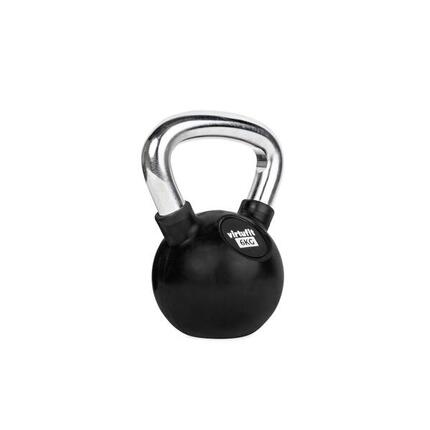 Kettlebell - Musculation - Caoutchouc/Chrome