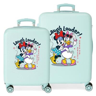 Set di valigie Disney Minnie teen Abs con capacità di 119L turchese