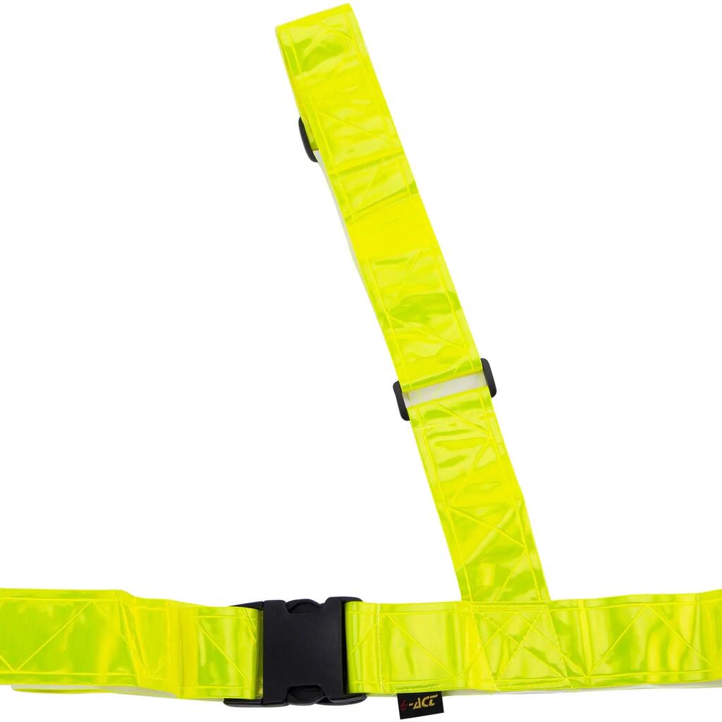 4-ACT Reflective Safety Sash 5 cm Yellow CE EN 13356