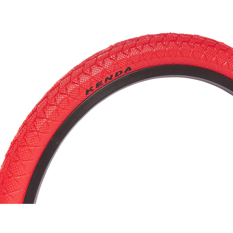 Set cauciucuri BMX KENDA 20 inch x 1,95 inch roșu + cameră AV