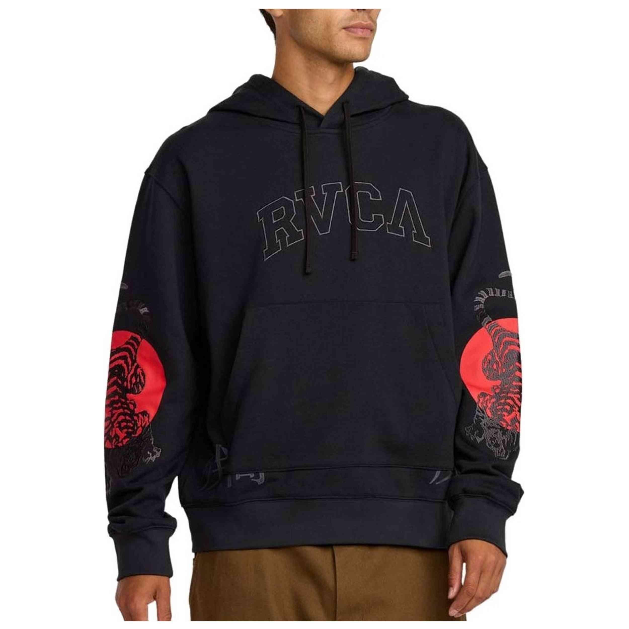 Sweat à capuche Rvca modèle 23A413505-BLK pour homme 1/3