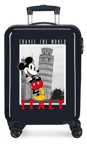 Valise cabine Disney Mickey & Minnnie travel the world Abs avec une capacité 34L