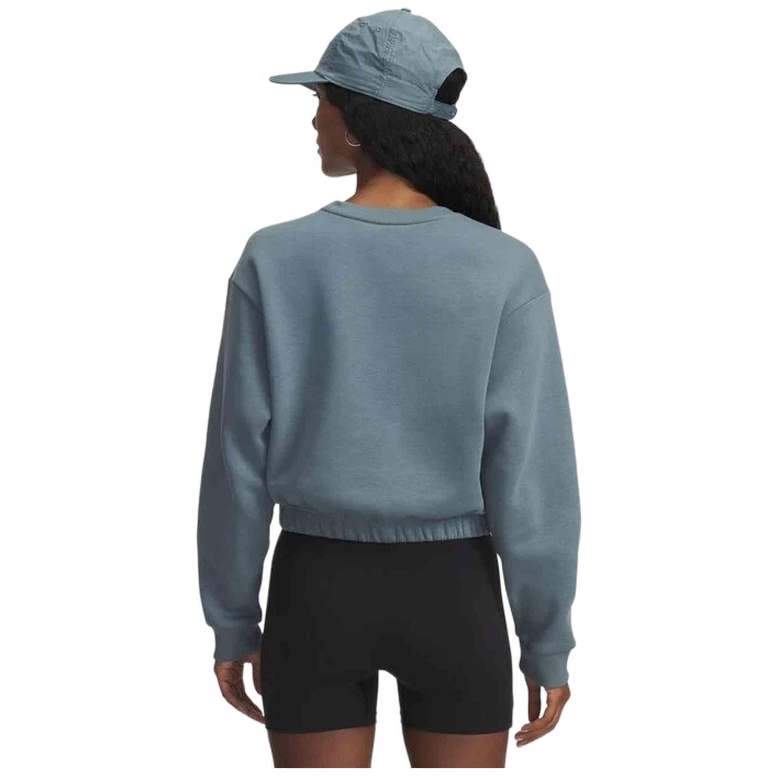 Bluza Damska Under Armour Sportowa Krótka UA Rival Fleece Piped Crew 2/4