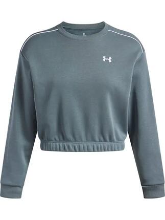 Bluza Damska Under Armour Sportowa Krótka UA Rival Fleece Piped Crew