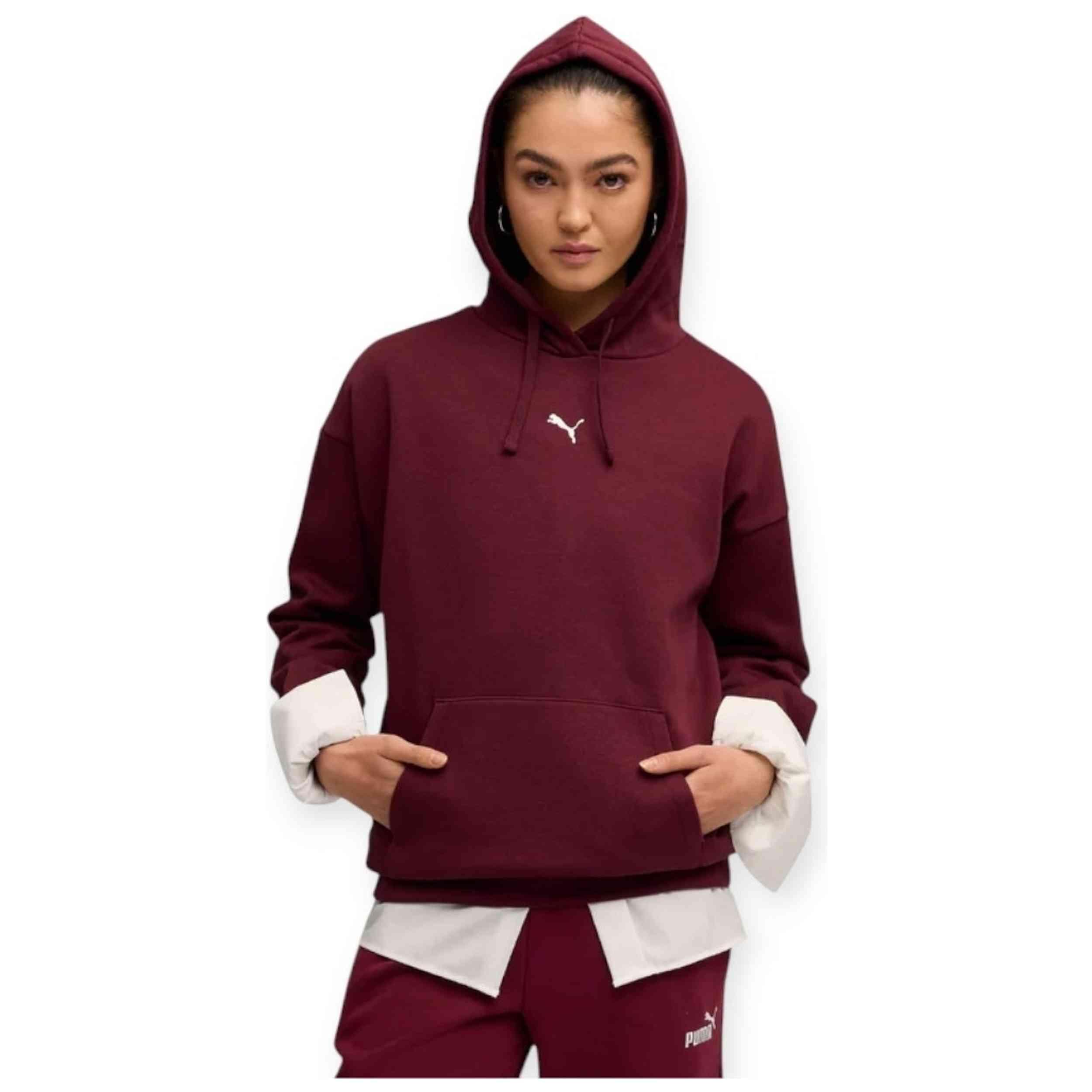 Sweat à capuche Puma modèle 685398-96 pour femmes 2/4