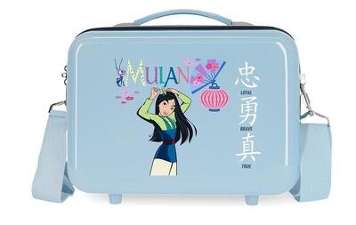 Beauty case Abs Disney Princess celebration con capacità di 9L azzurro chiaro