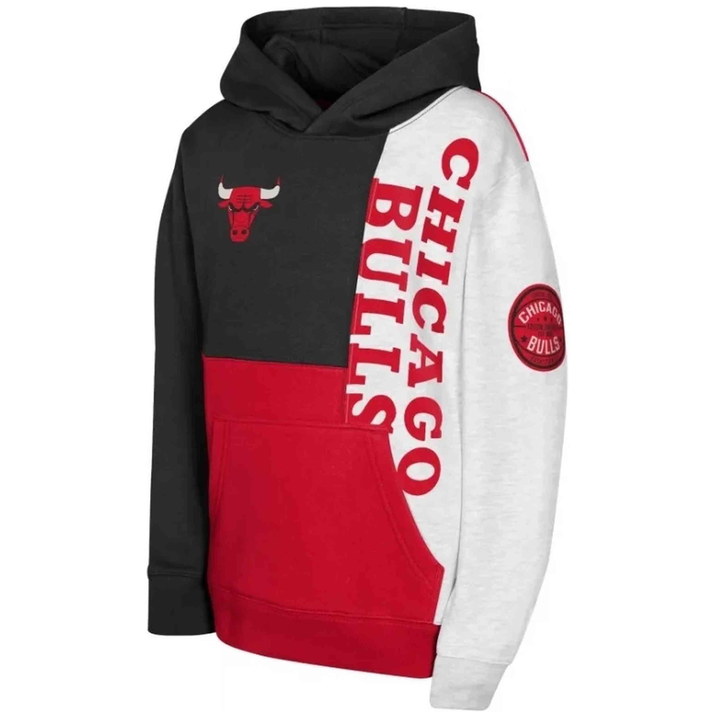 Felpa con cappuccio Outerstuff modello EK2B7FHCW -BUL per uomini 2/3