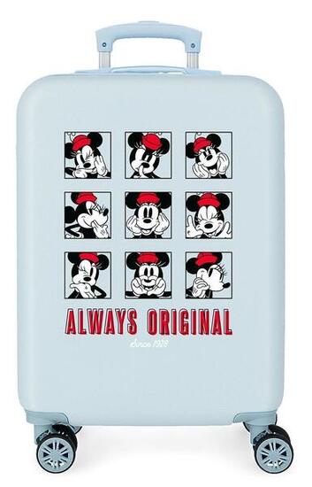 Valise cabine Disney Mickey & minnie good vibes only Abs avec une capacité 34L