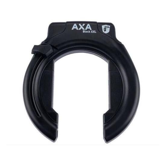 AXA Block XXL Ringschloss und Akkuschloss schwarz herausnehmbarer Schlüssel