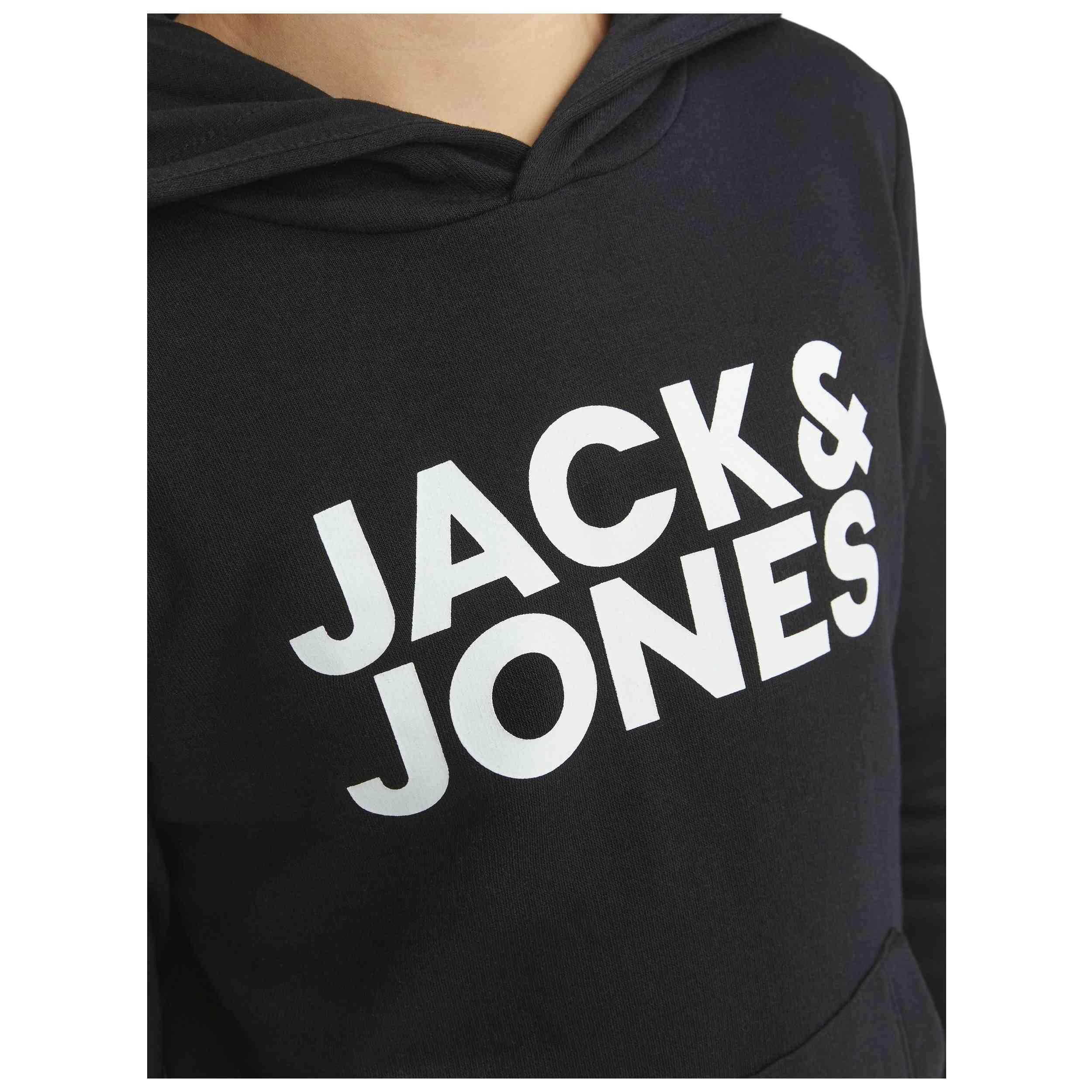 Sweat à capuche Jack&jones modèle 12152841-BLACK-JR-LARGE pour enfants 5/5