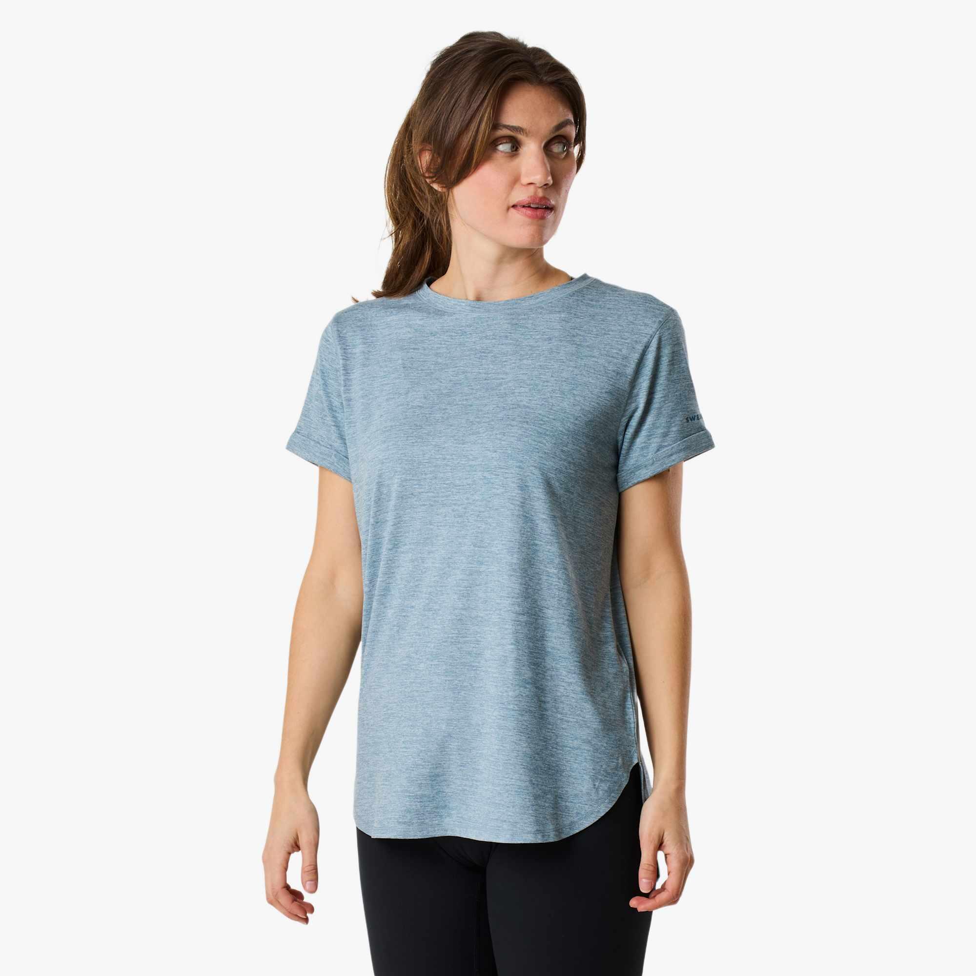 T-Shirt maniche corte da training da donna Core Loose Fit Tee asciugatura rapida 4/7