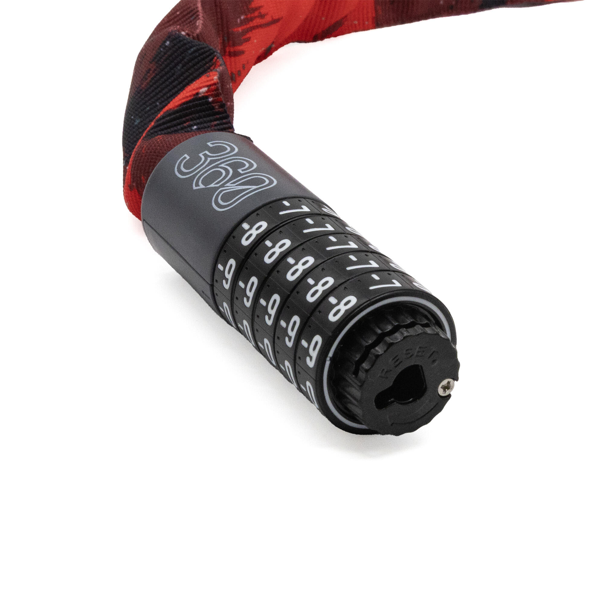 Candado de contraseña EWLK022 funda tela roja 4/5