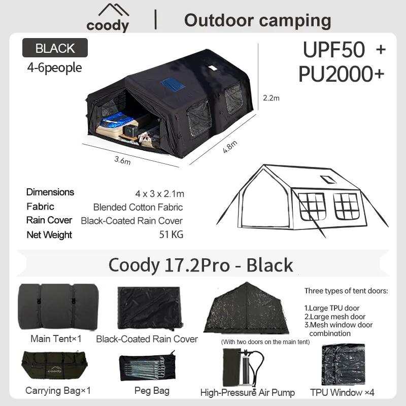 Coody 17.28 Pro Zwart 4/4