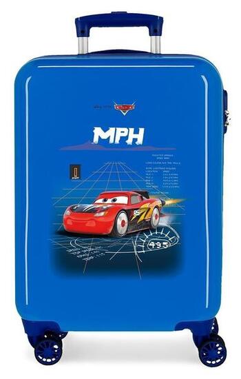 Valise cabine Disney Cars rocket racing Abs avec une capacité de 34L bleu foncé