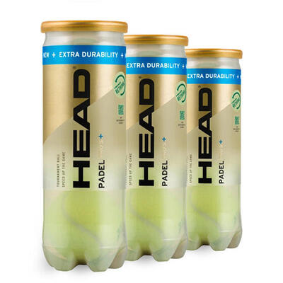 Head pro s+ padel ballen - 3 blikken met 3 ballen