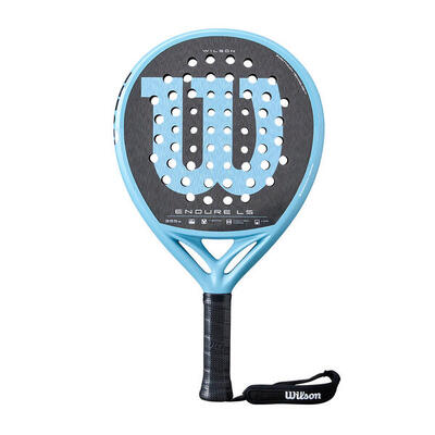 Wilson endure ls v1 padelracket - zwart / lichtblauw