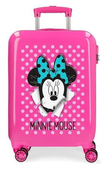 Valise cabine Disney Minnie sunny day Abs avec une capacité de 34L fuchsia