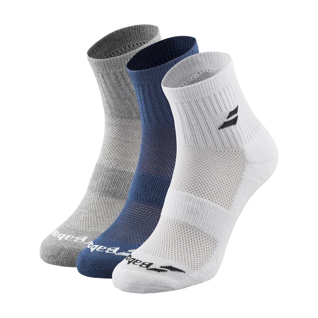 Pack 3 Pairs Of Babolat Quarter Socks