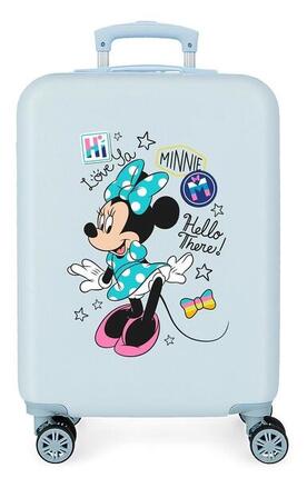 Valise cabine Disney Enjoy minnie Abs avec une capacité de 34L bleu clair
