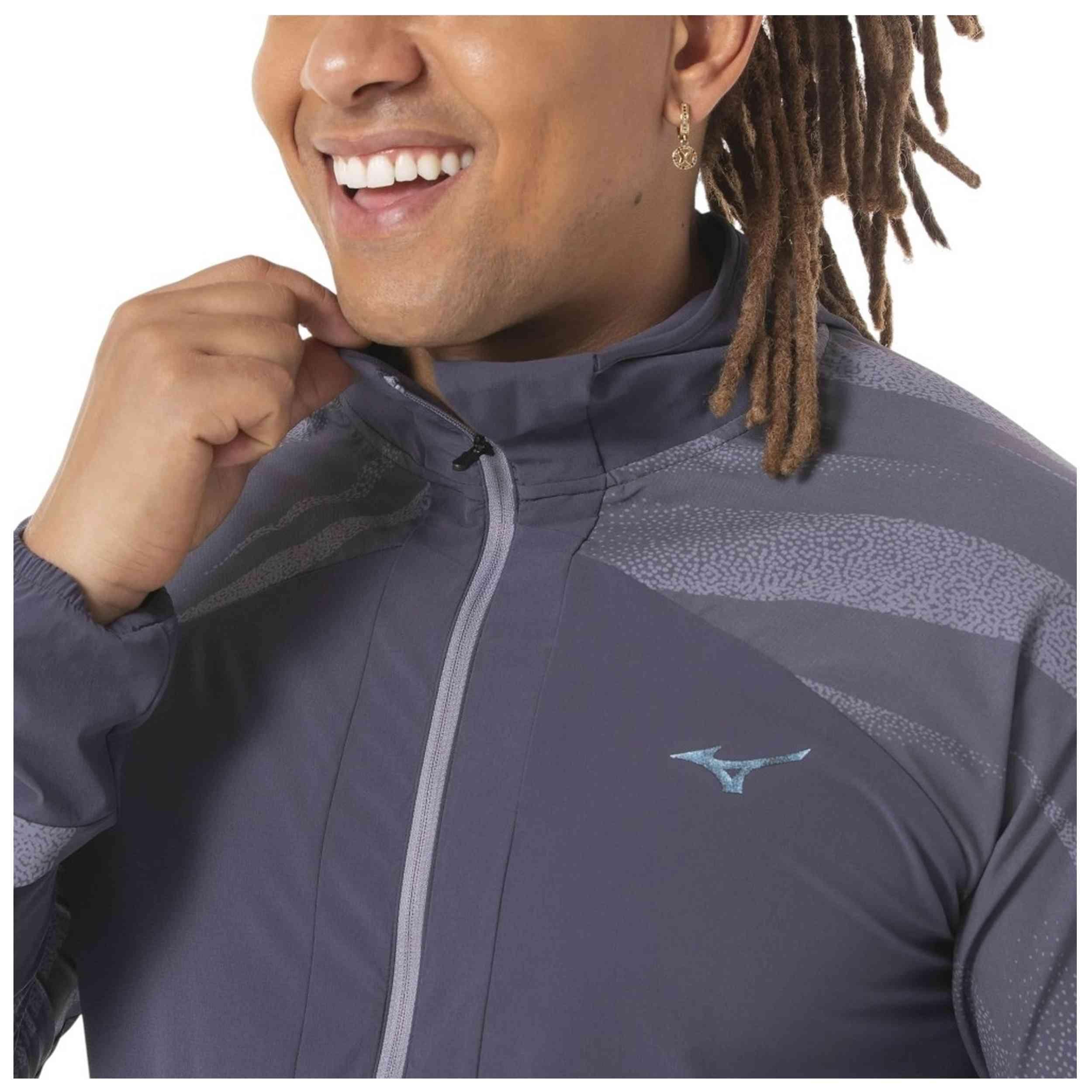 Casaco impermeável com capuz Mizuno Active Alpha 2/5
