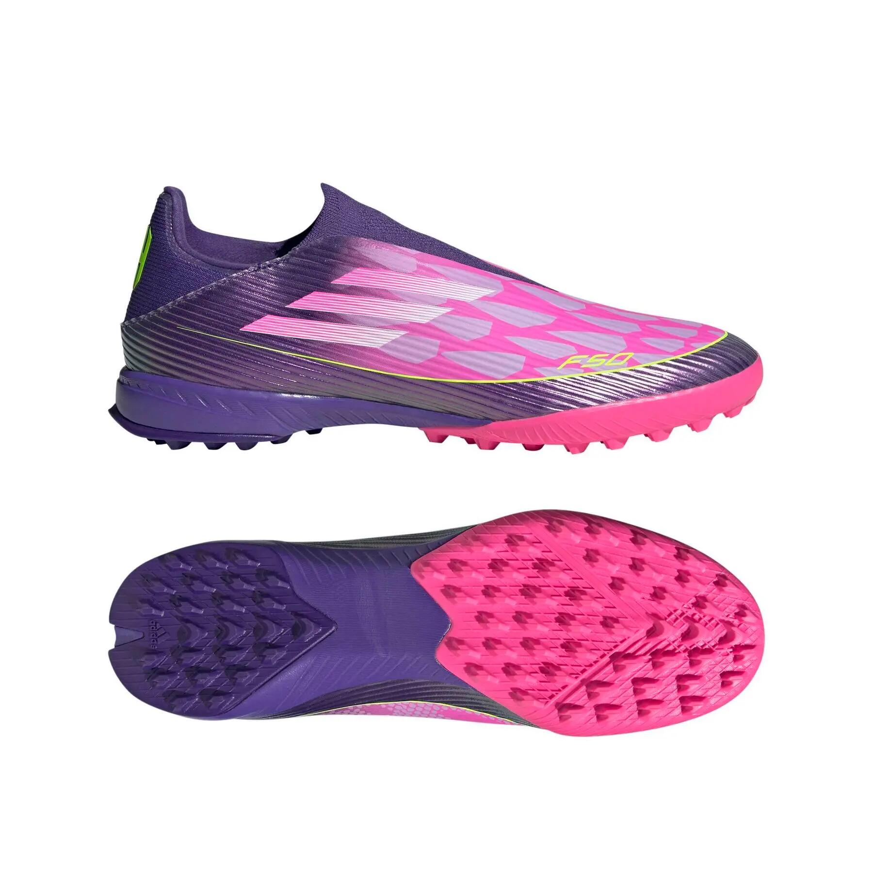 Football boots without laces adidas F50 League Lamine TF 2/7