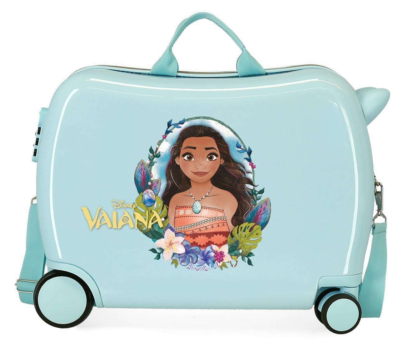 Valise Enfant Disney Vaiana Abs avec une capacité de 38L turquoise 1/3