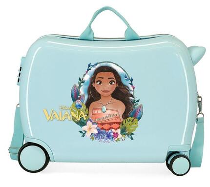 Valise Enfant Disney Vaiana Abs avec une capacité de 38L turquoise
