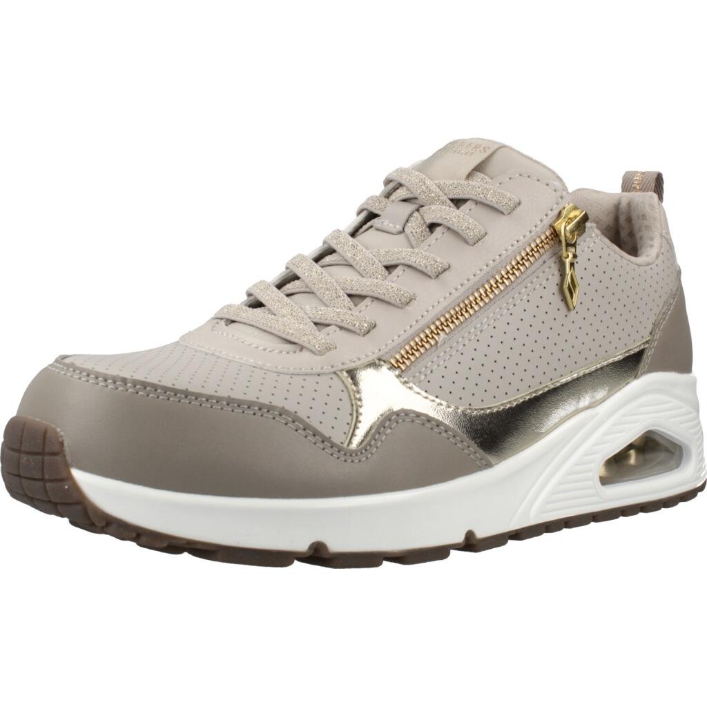 Buty SKECHERS UNO METALLIC SLIDERS Beżowy