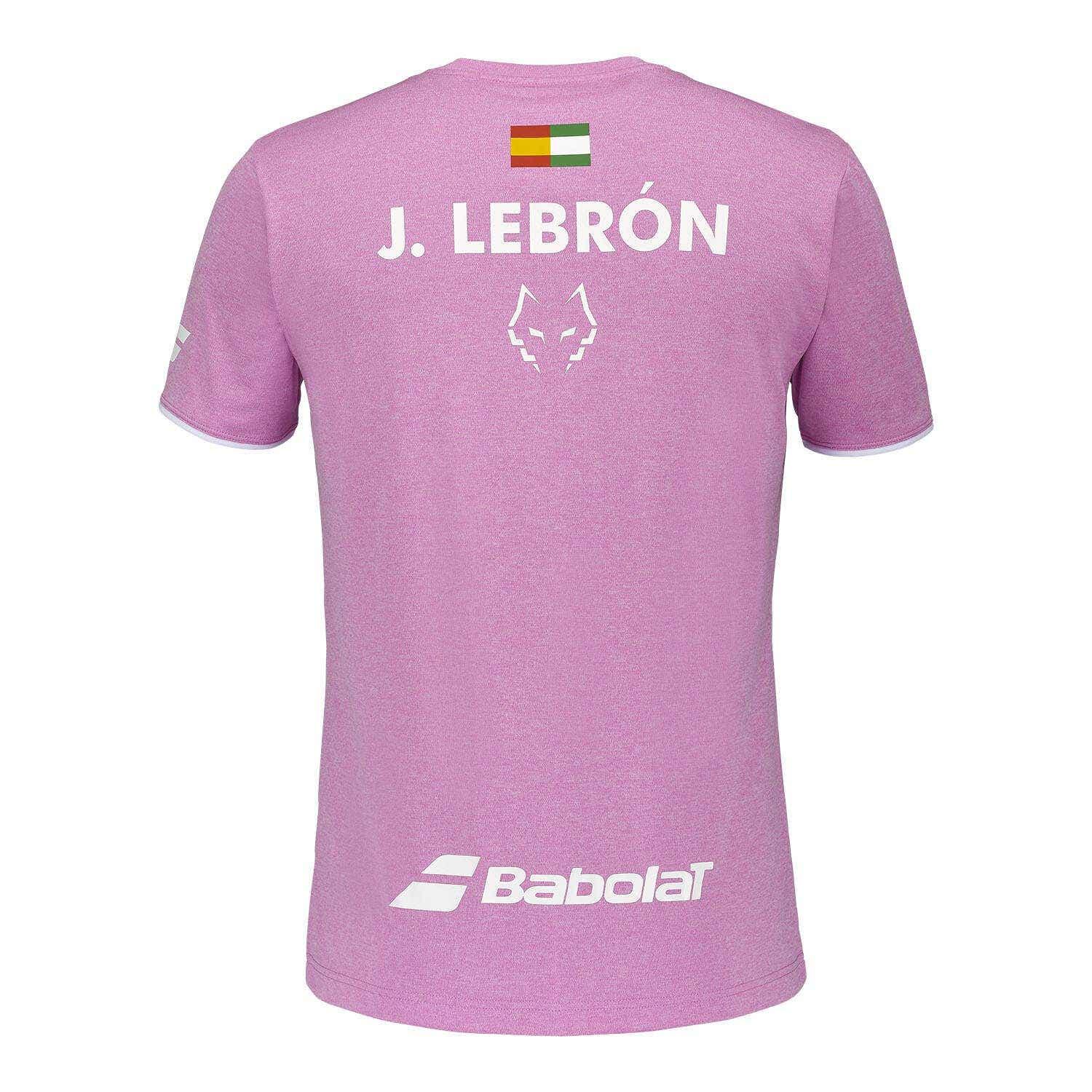 Camiseta Babolat Juan Lebrón Rosa 3/3