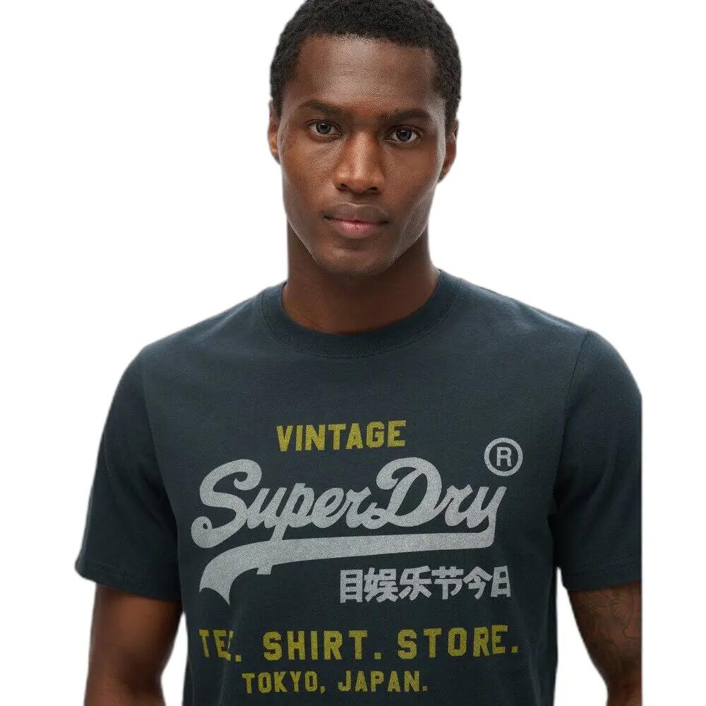 T-shirt Marine Homme Superdry Vl Heritage Relaxed 5/6