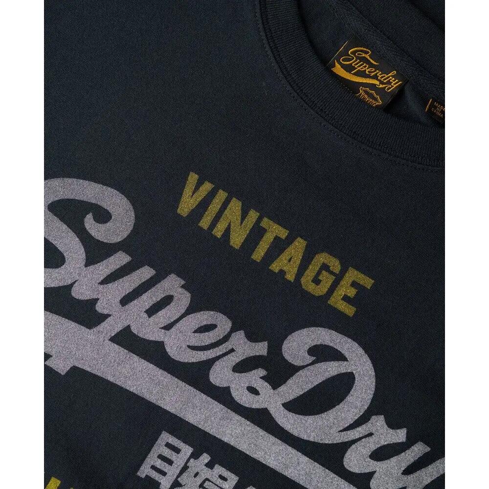 T-shirt Marine Homme Superdry Vl Heritage Relaxed 6/6