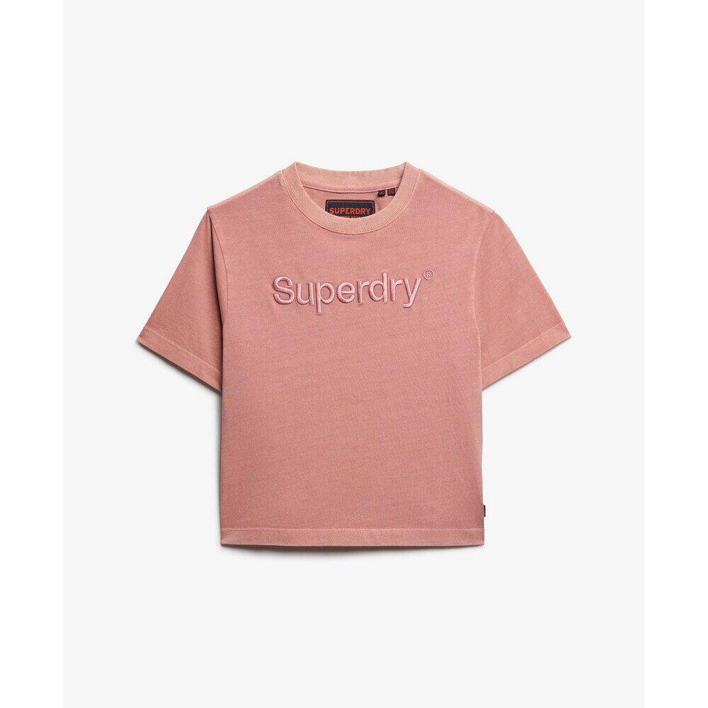 T-shirt droit ample brodé femme Superdry Core Logo 1/6