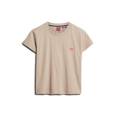 Vrouwelijke slim fit t-shirt met logo superdry essential