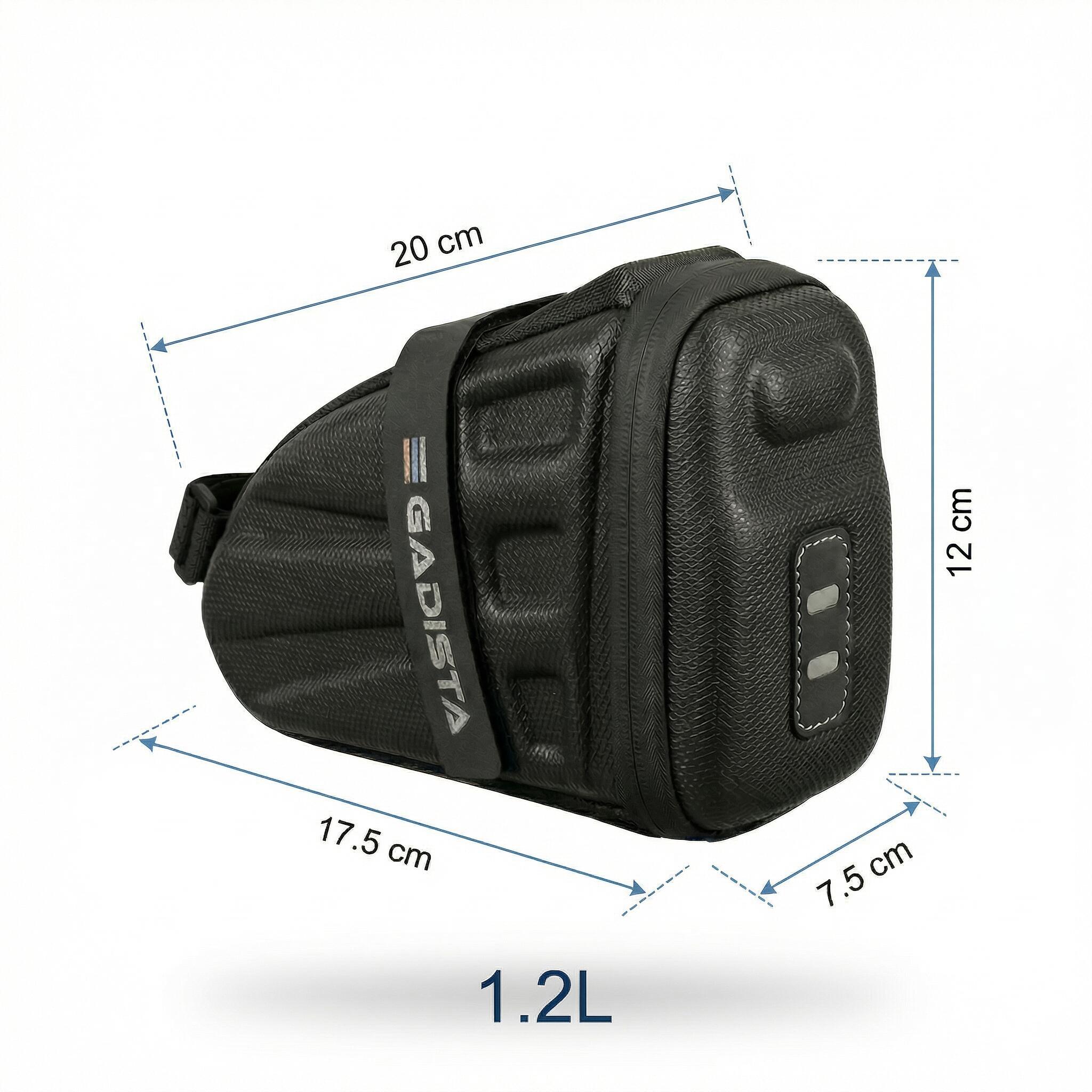Sacoche de Selle Imperméable Coque Semi-rigide 0,5 L 6/8