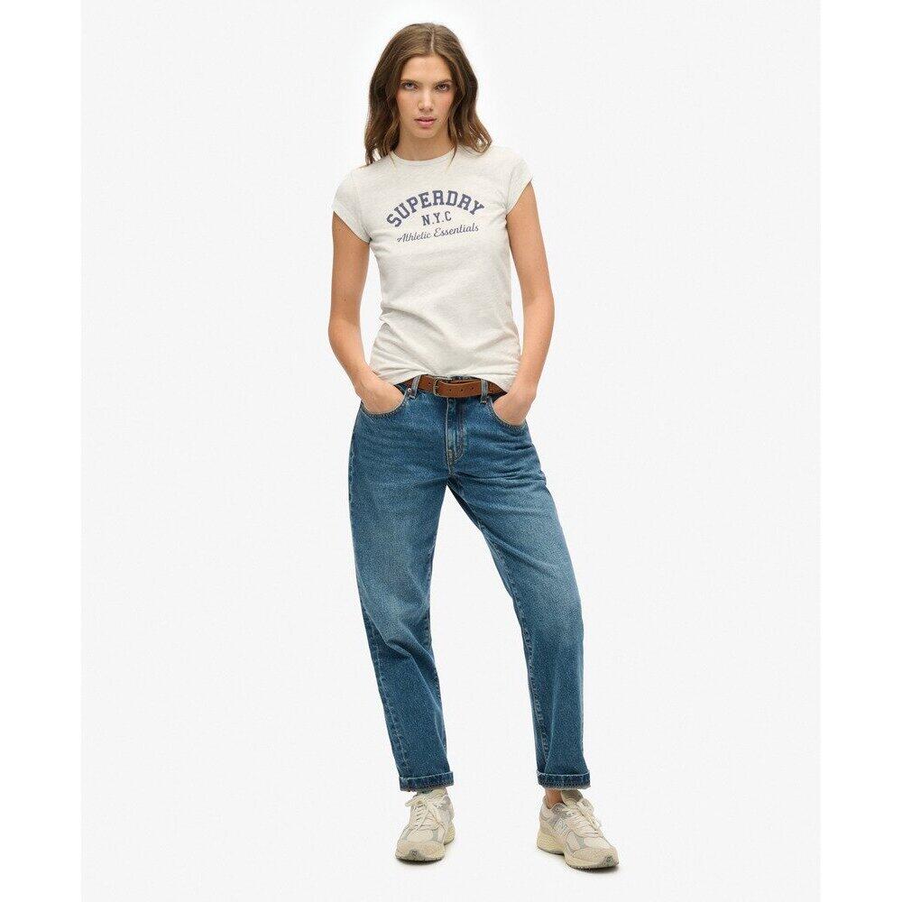 T-Shirt Gris Clair Femme Superdry Athletic 3/6