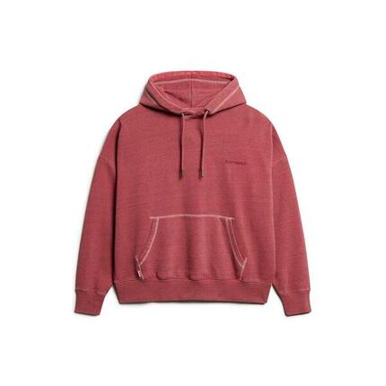 Überfärbter Kapuzenpullover für Damen Superdry Logo Essential