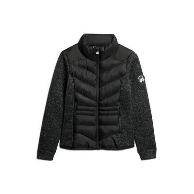 Hybride gebreide jas vrouw superdry storm