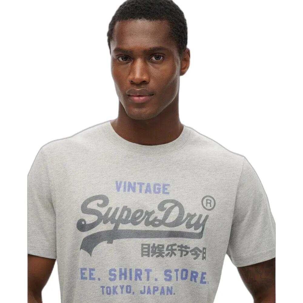 T-Shirt Gris Homme Superdry Vl M1012216A 5/6