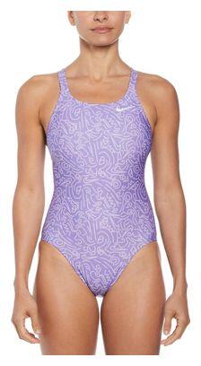Nike Fastback Damen Badeanzug, einteilig, Space Violet