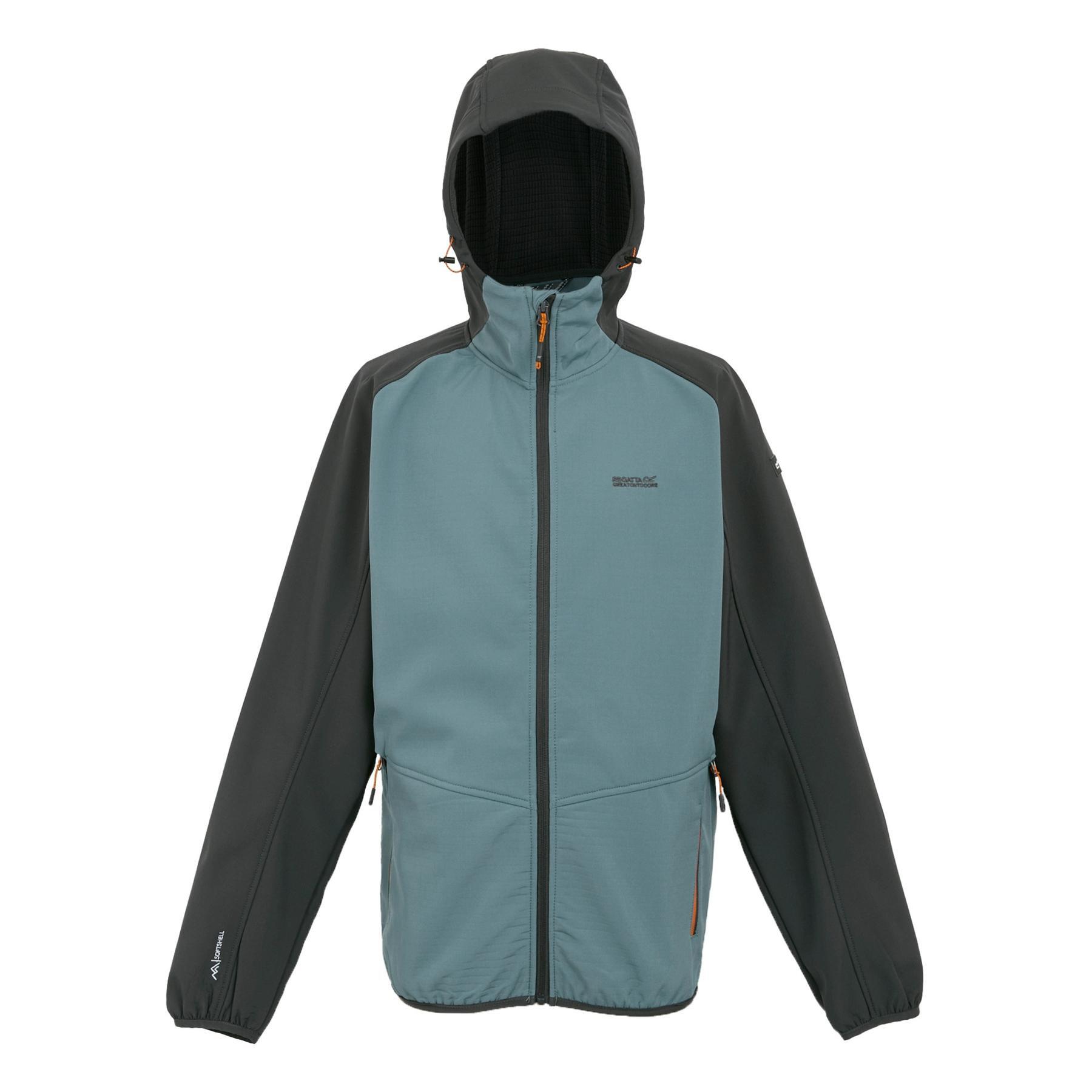 Giacca Softshell Slim Fit 2 Strati Uomo 300g Antivento Impermeabile