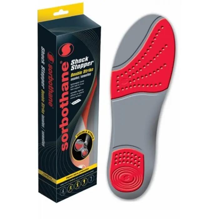 Sorbothane Double Strike Insoles - Grey/Red