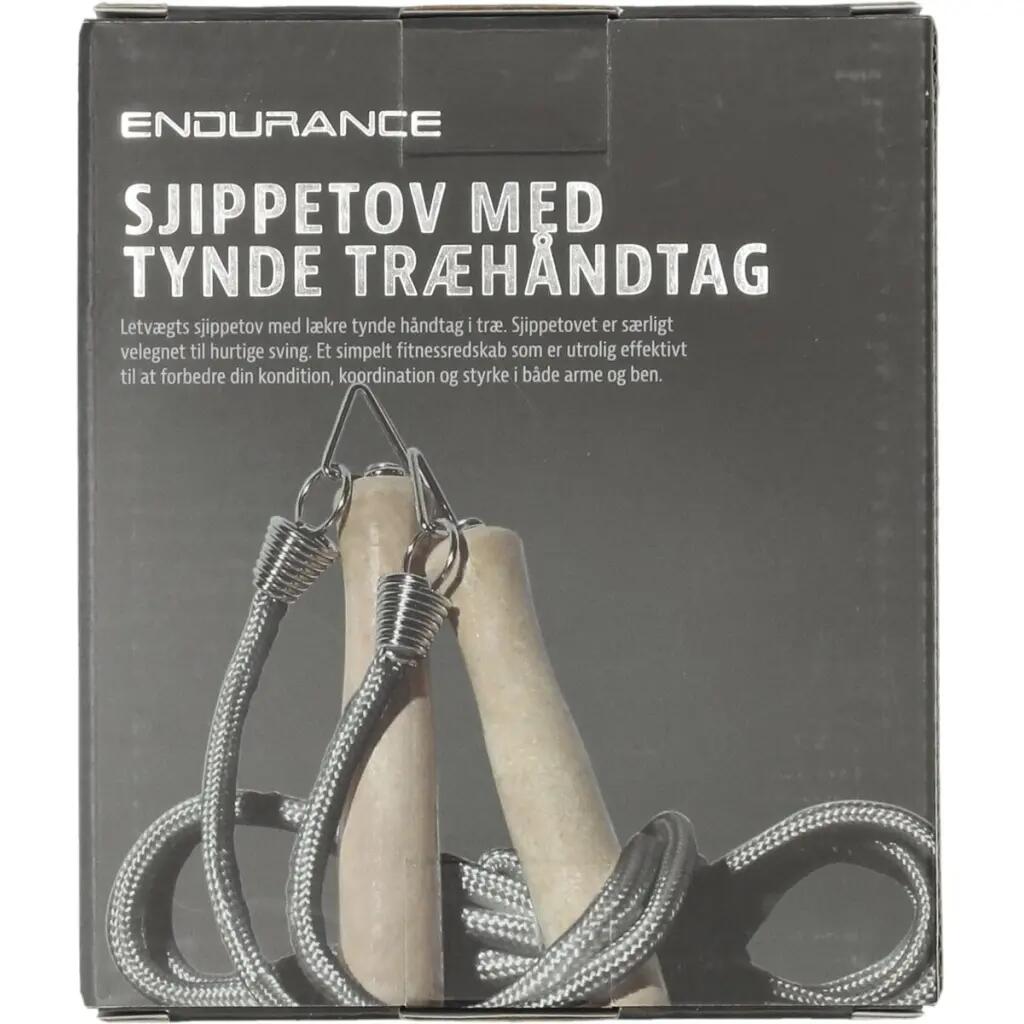 Sznur do skakania z drewnianą rączką Endurance 3/4