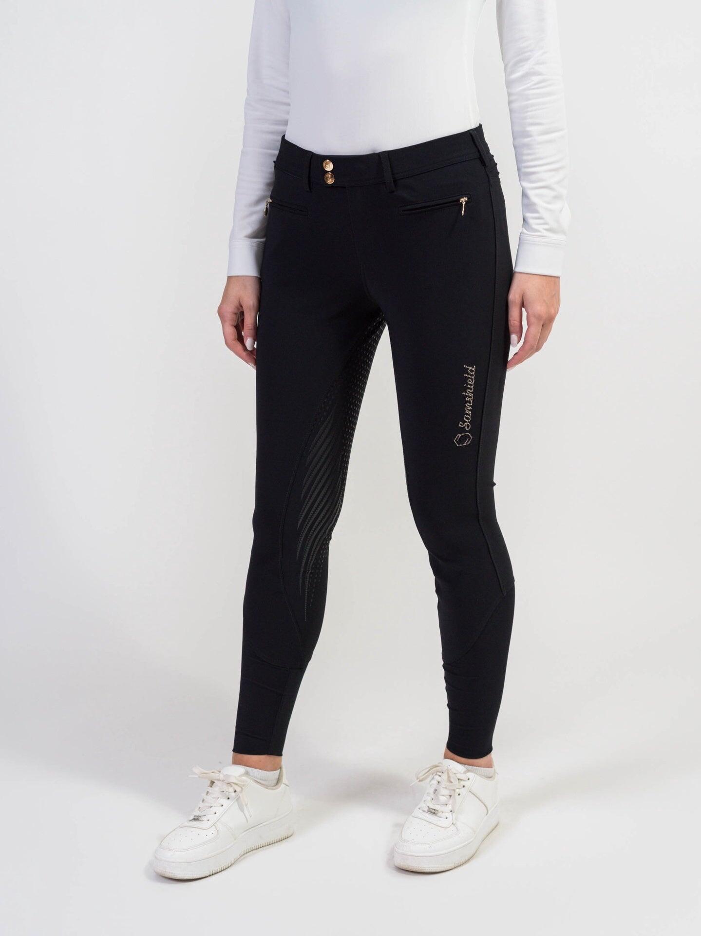 Samshield Dames Rijbroek Diane Boreal Full Grip Champagne Wit - 4/7