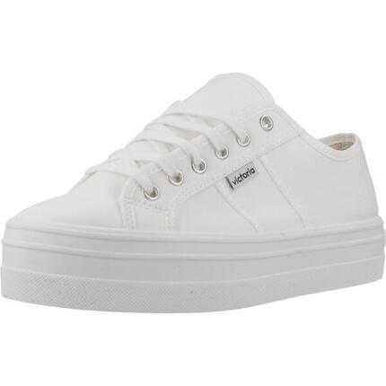 Zapatillas Deportivas Mujer Victoria BARCELONA PLATAFORMA LONA Blanc