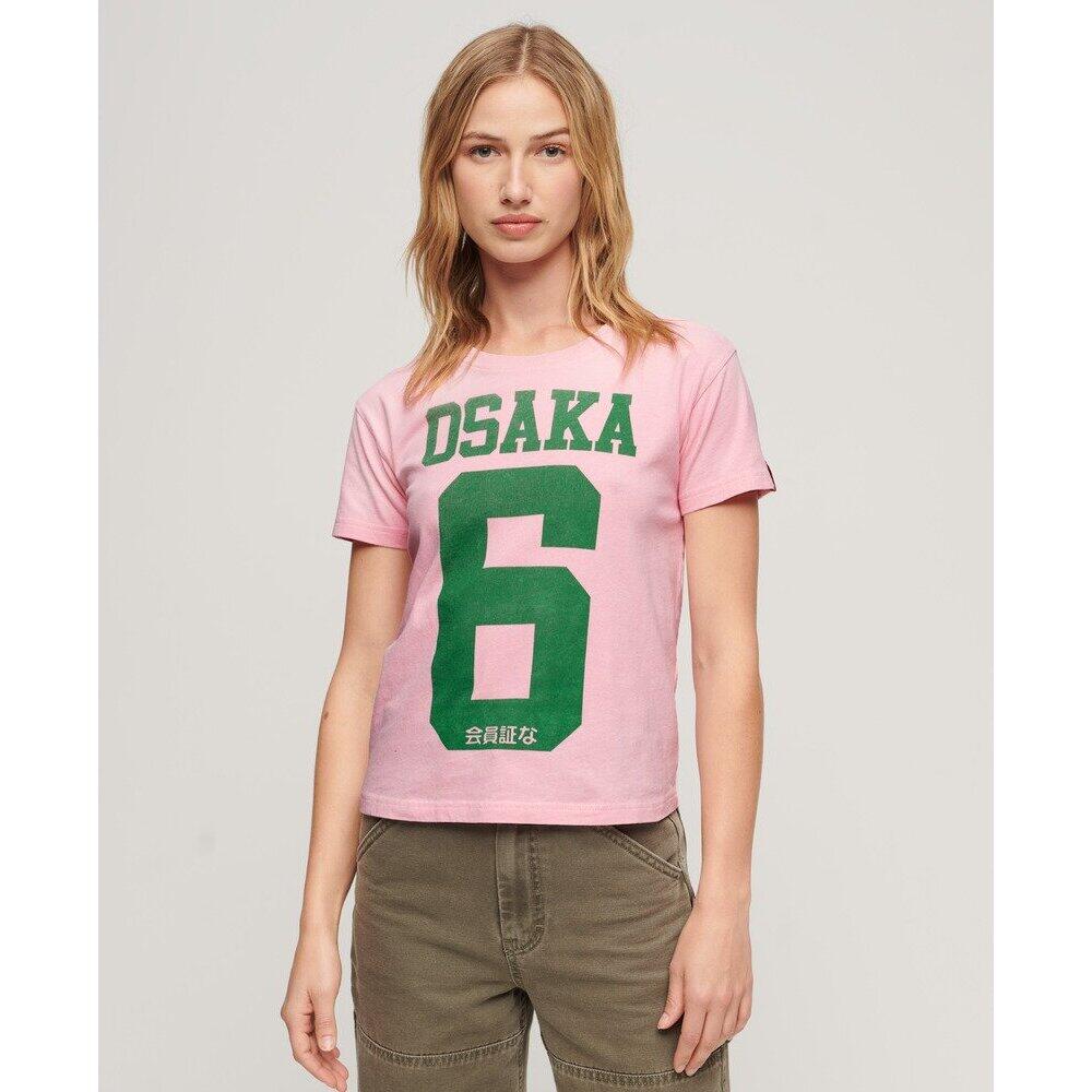 T-shirt Osaka 6 Kiss Print uit de jaren 90 van SUPERDRY 2/4