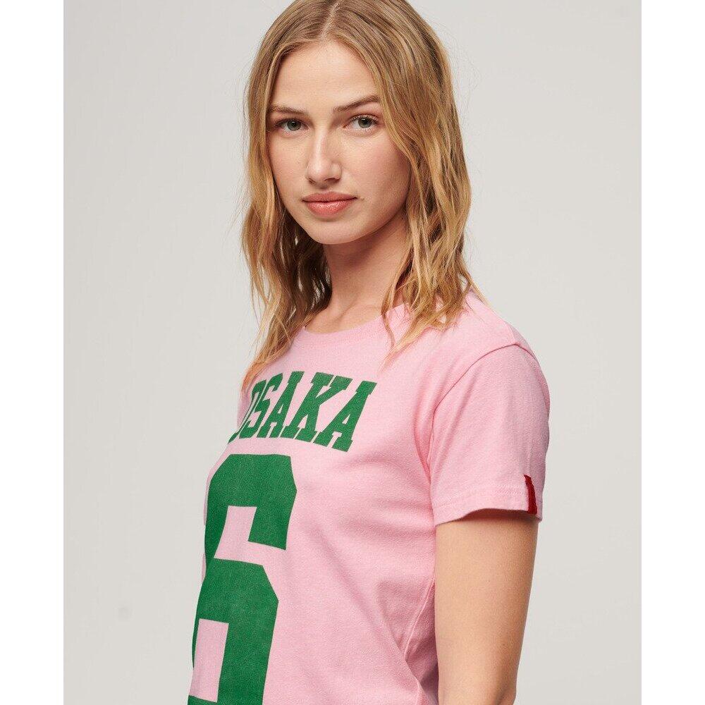 T-shirt Osaka 6 Kiss Print uit de jaren 90 van SUPERDRY 4/4