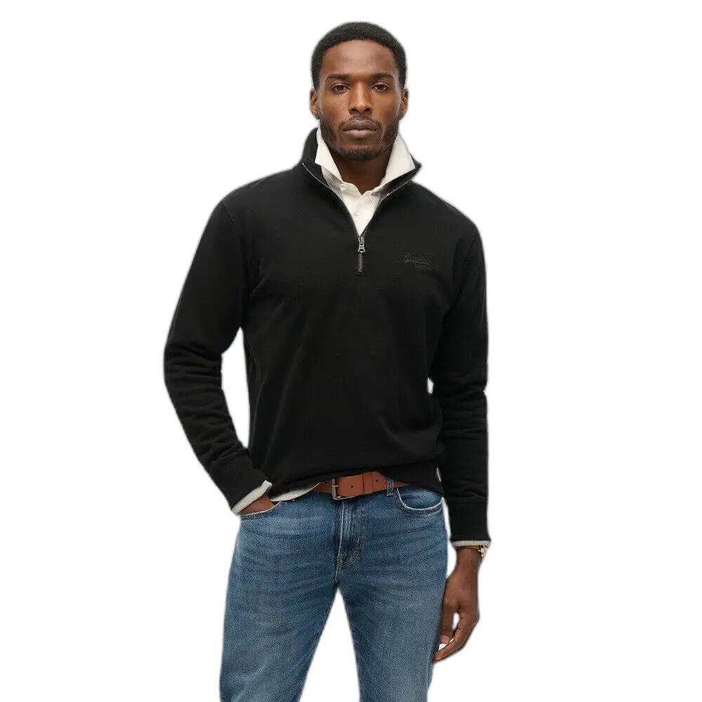 Sweatshirt mit Reißverschlusskragen Superdry Essential Logo Henley 2/6
